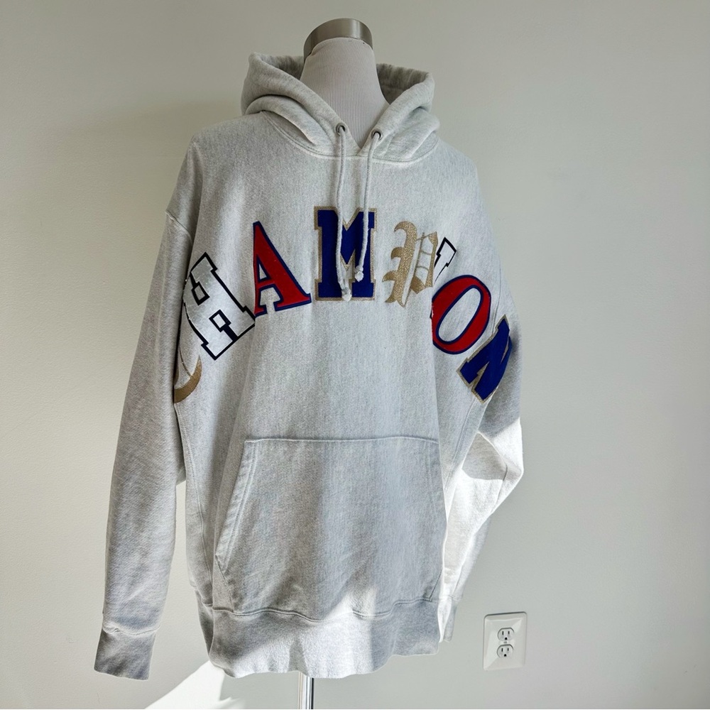 Champion Men’s Reverse Weave Old English Spell Out Hoodie, size Extra Large - Picture 3 of 16